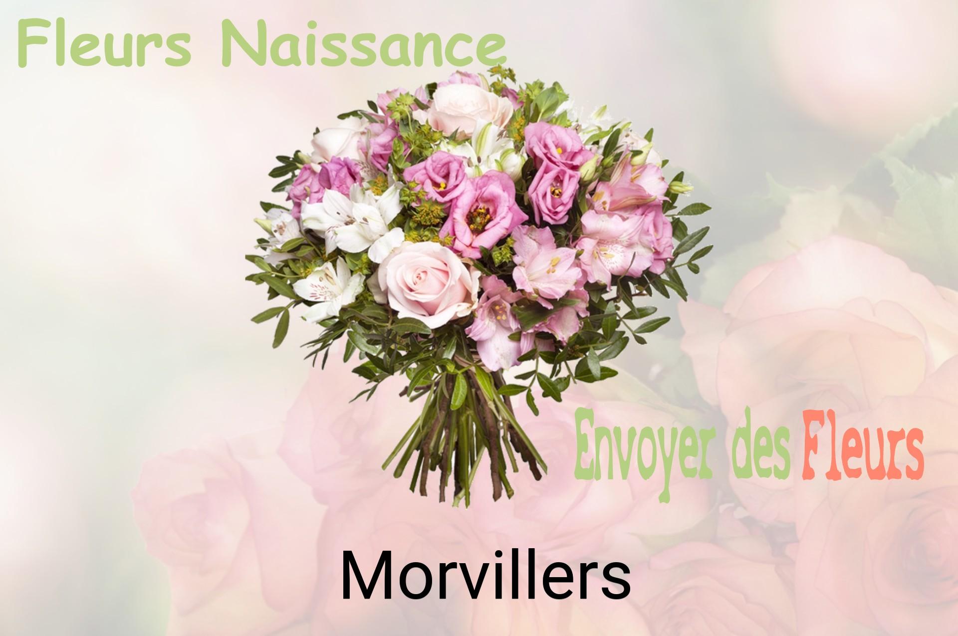 Bouquet de fleurs de naissance livré à Morvillers